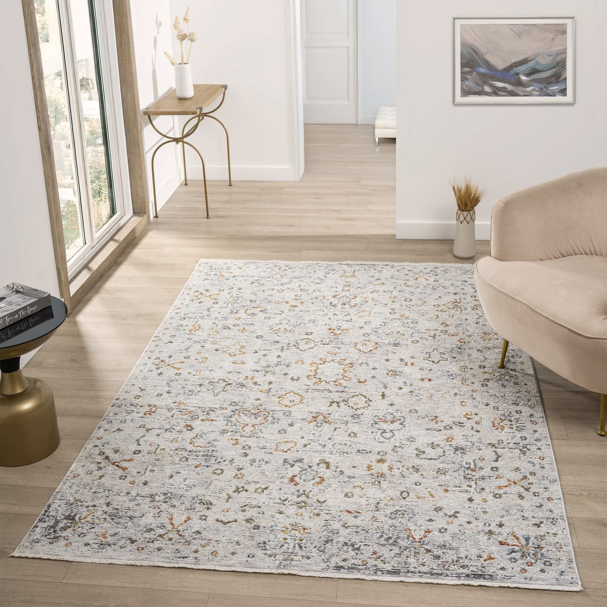 Le Canvas Adelia Ivory — styled in a living room