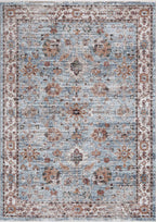 Le Canvas Calista Blue — full rug, top-down view