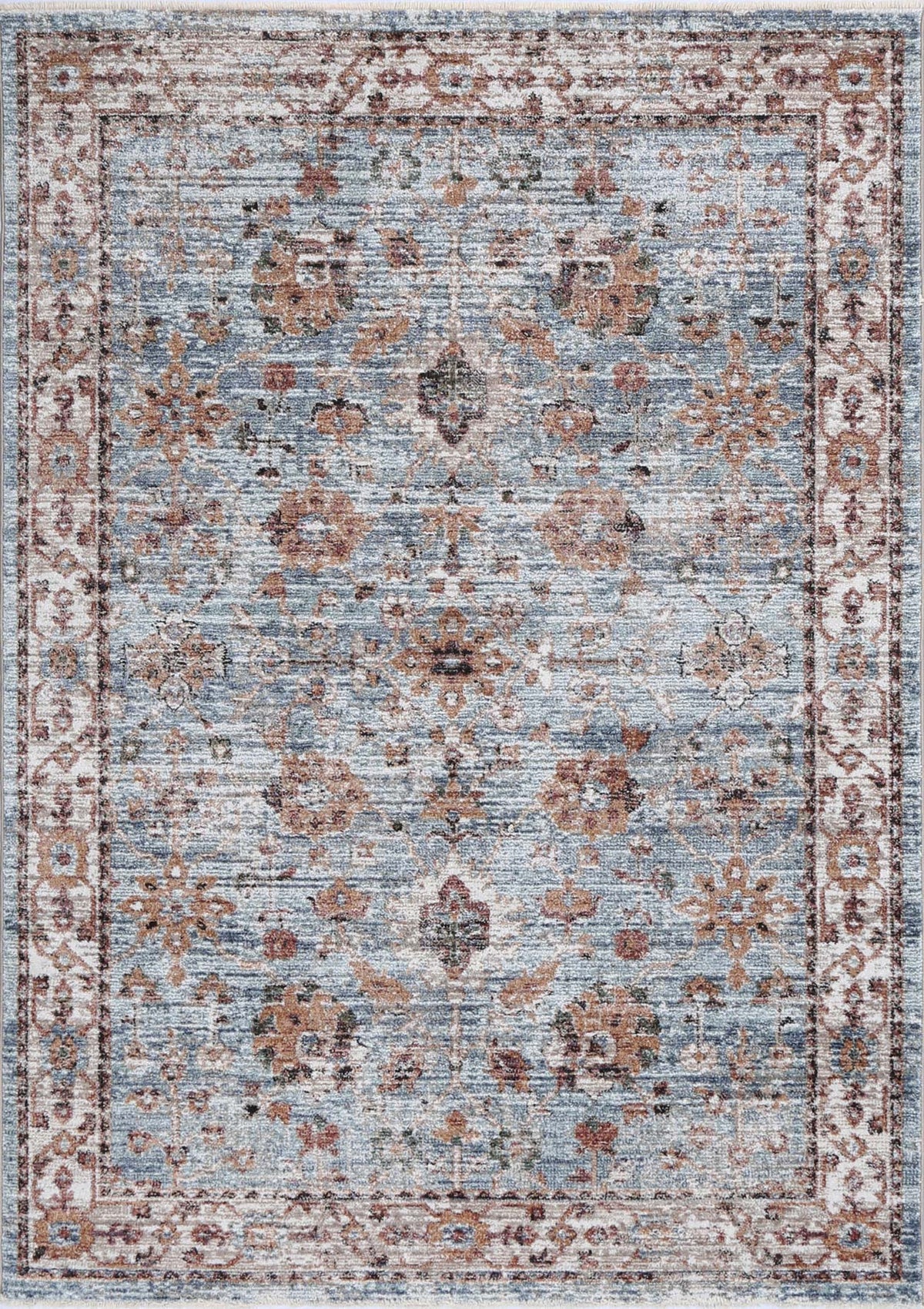 Le Canvas Calista Blue — full rug, top-down view