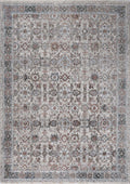 Le Canvas Hester Rust — full rug, top-down view