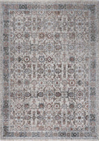 Le Canvas Hester Rust — full rug, top-down view
