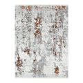 Le Canvas Eamon Grey Terracotta — full rug, top-down view