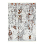 Le Canvas Eamon Grey Terracotta — full rug, top-down view