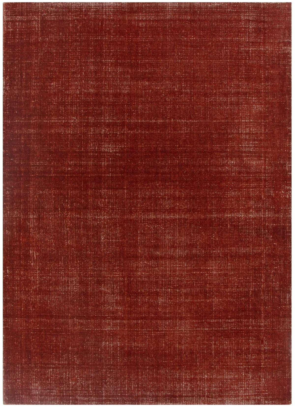 Le Canvas Torin Terracotta — full rug, top-down view