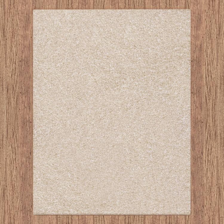 Le Canvas Vera Beige — full rug, top-down view