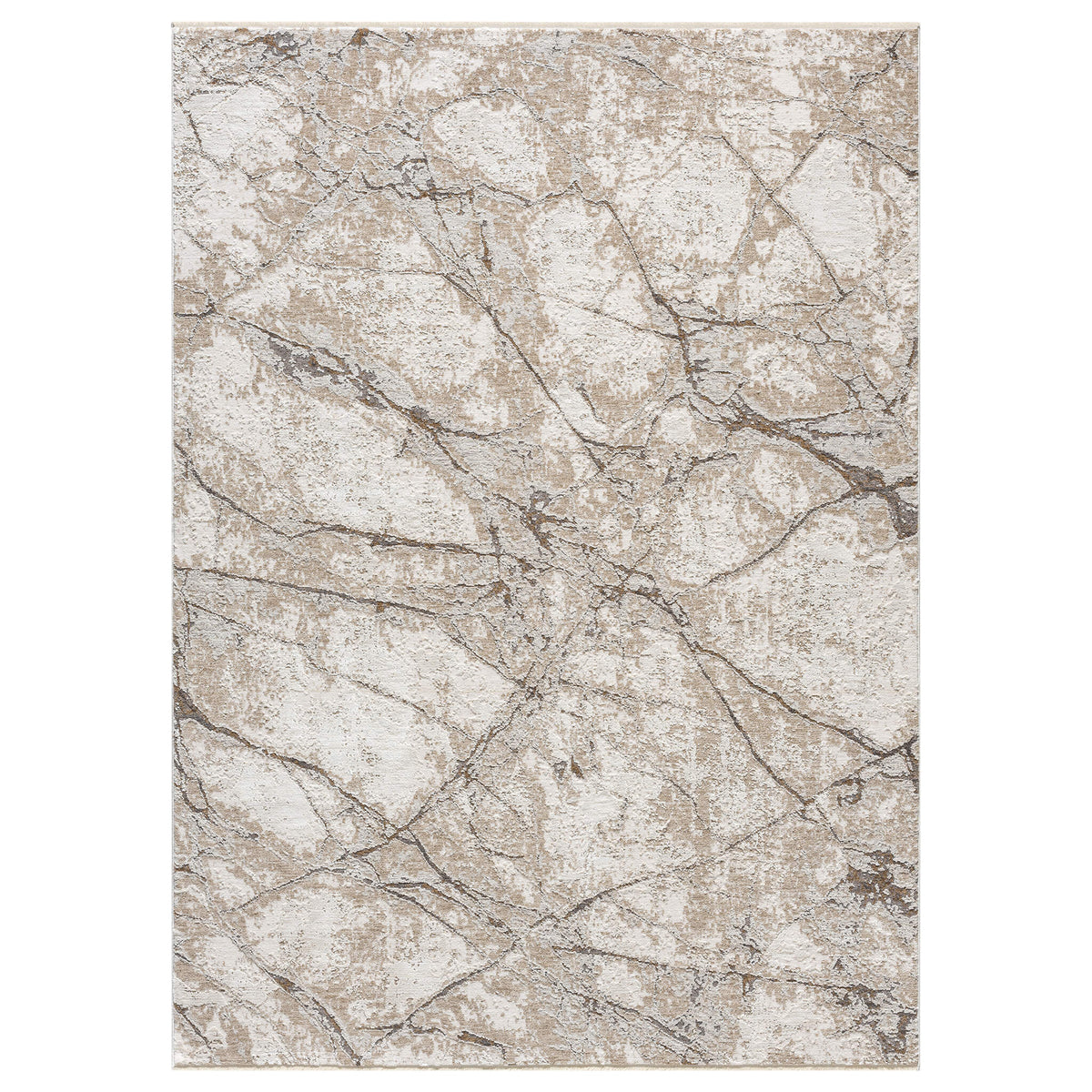 Le Canvas Gia Ivory — full rug, top-down view