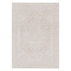 Le Canvas Briar Beige — full rug, top-down view