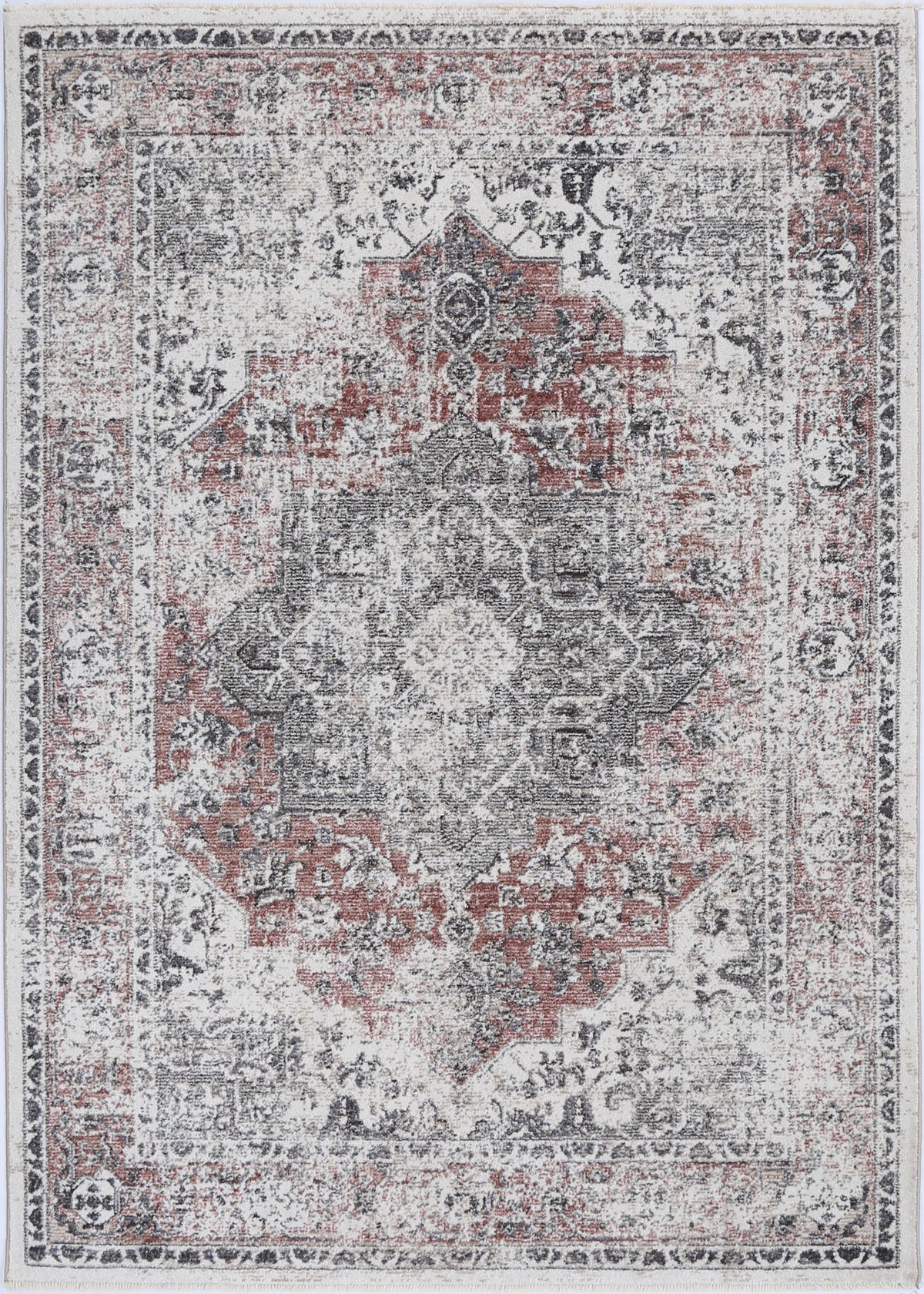 Le Canvas Calder — Ash rug, top-down view