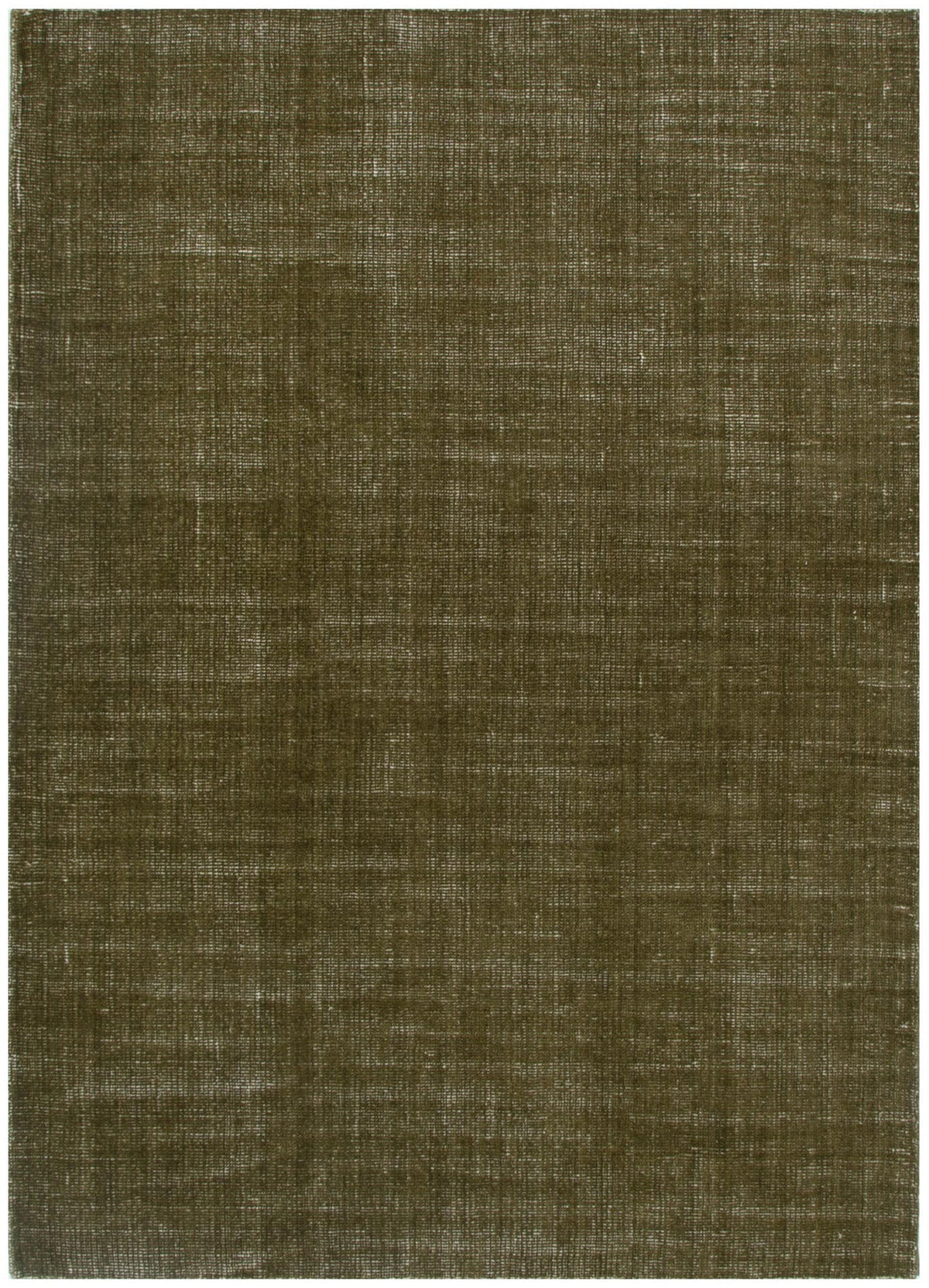 Le Canvas Olin Olive — full rug, top-down view
