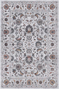Le Canvas Pilar Ivory — full rug, top-down view