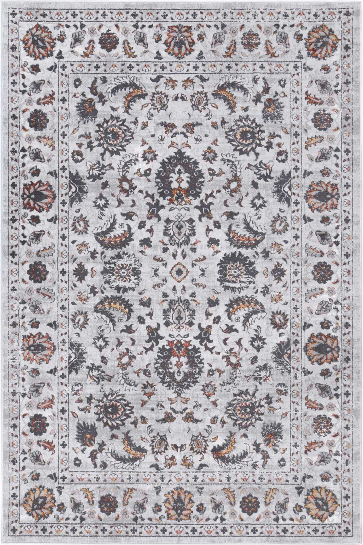 Le Canvas Pilar Ivory — full rug, top-down view