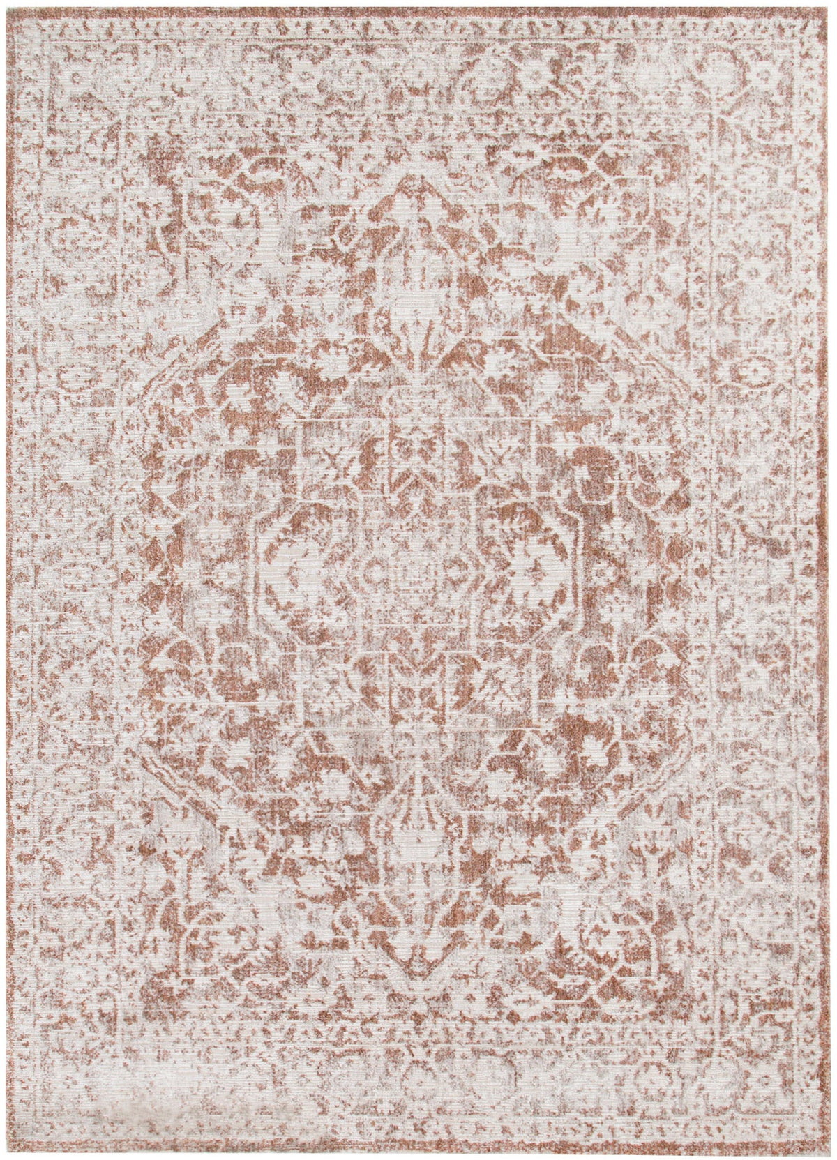 Le Canvas Orswyn Beige — full rug, top-down view