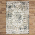 Le Canvas Tamsin Sand — full rug, top-down view