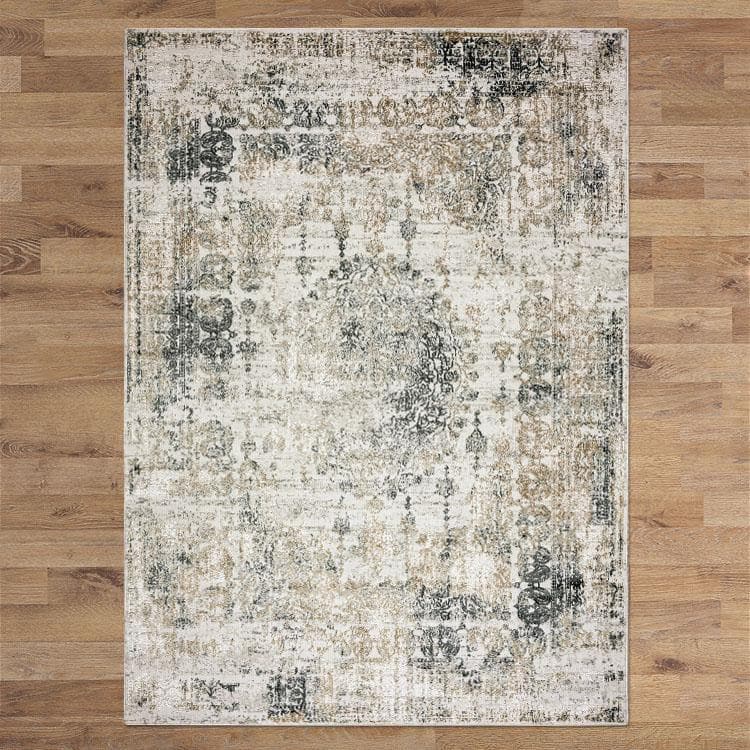 Le Canvas Tamsin Sand — full rug, top-down view
