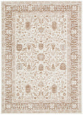Le Canvas Sierra Oriental Beige — full rug, top-down view
