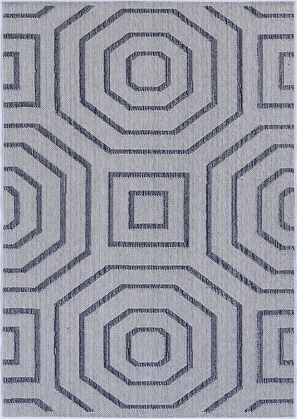 Le Canvas Farin Charcoal — full rug, top-down view