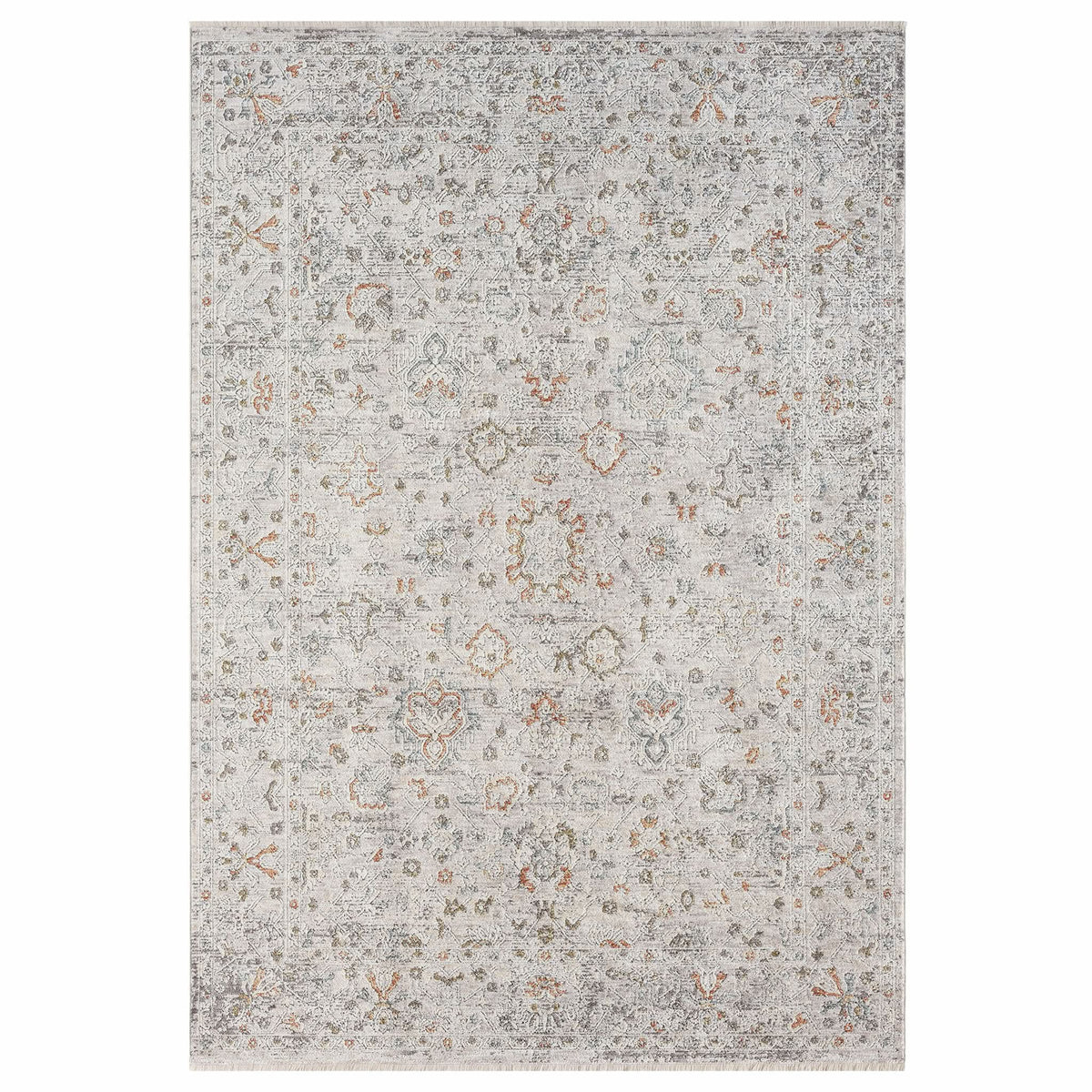 Le Canvas Adelia Ivory — full rug, top-down view