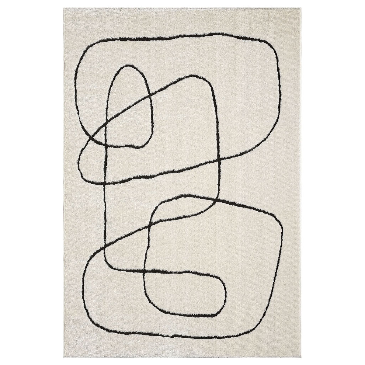 Le Canvas Admire Ivory — full rug, top-down view