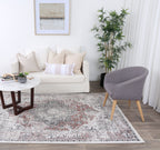 Le Canvas Calder — Ash rug styled in a room