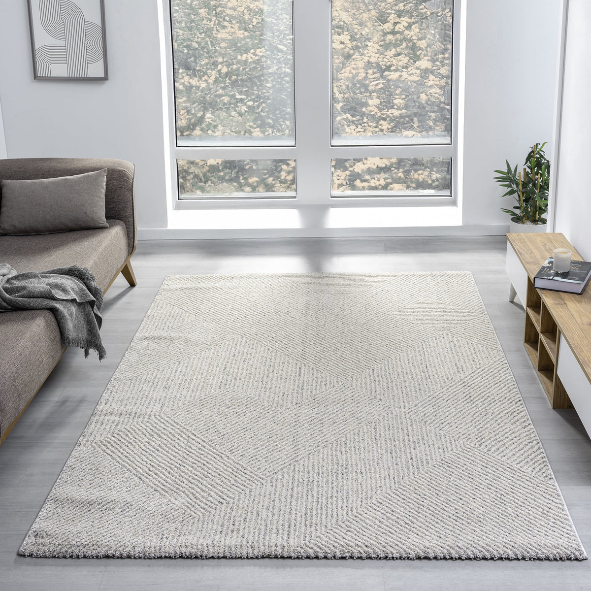 Le Canvas Willa Sand — styled in a living room