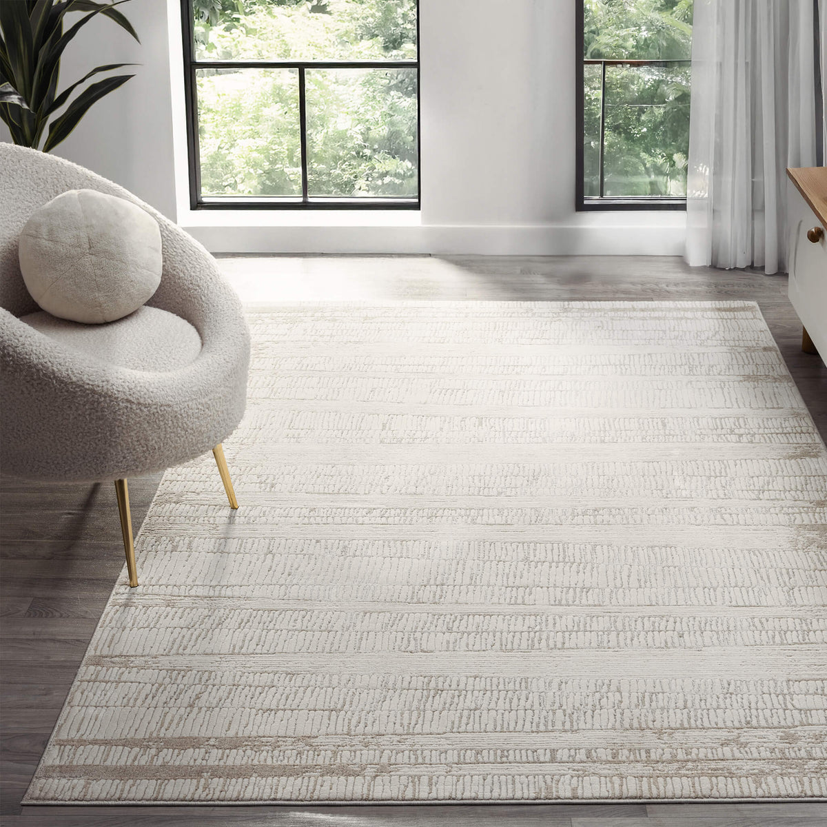 Le Canvas Cora Linen — styled in a living room