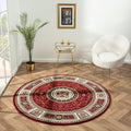 Le Canvas Alaric Red Round — styled in a living room