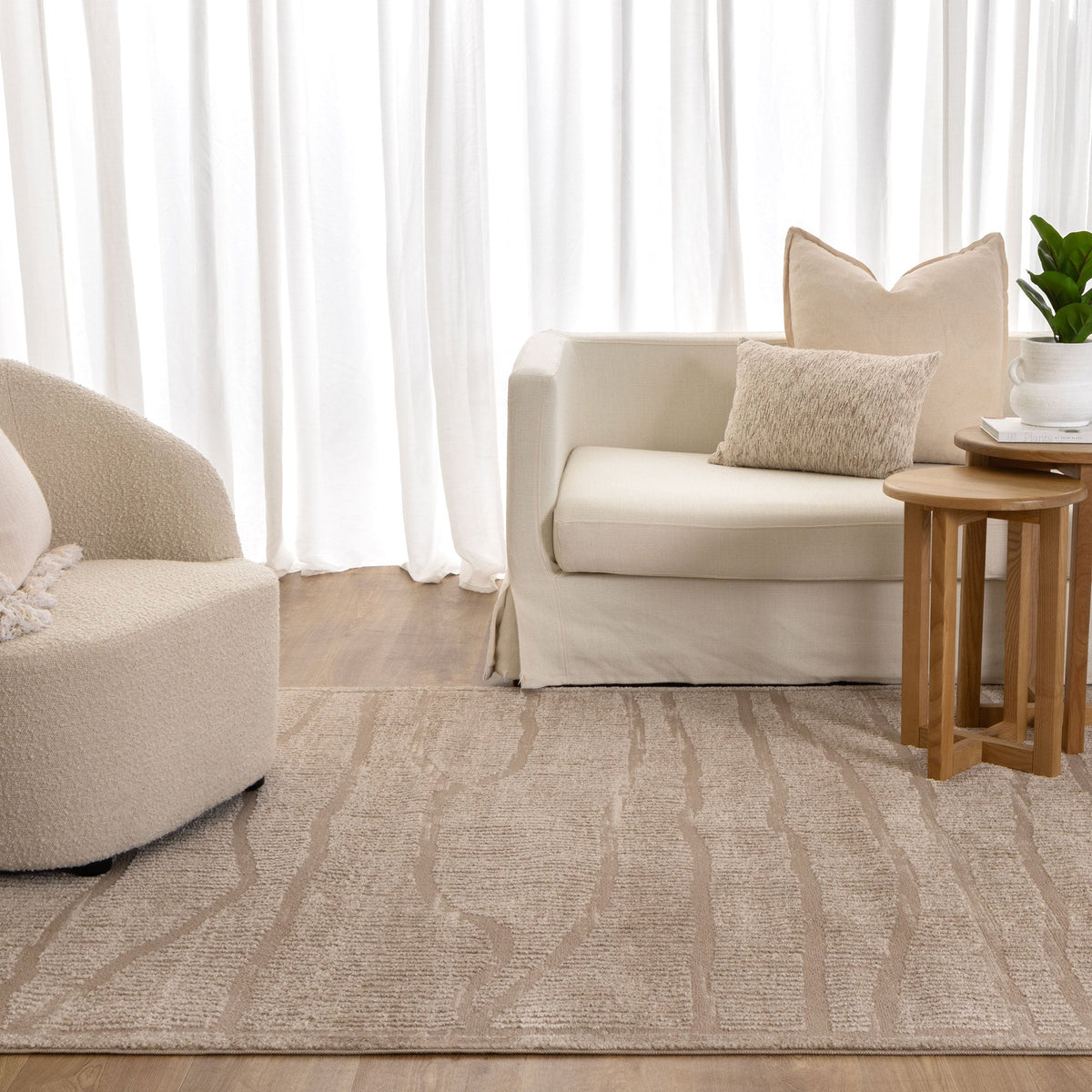 Le Canvas Sierra Abstract Beige — construction