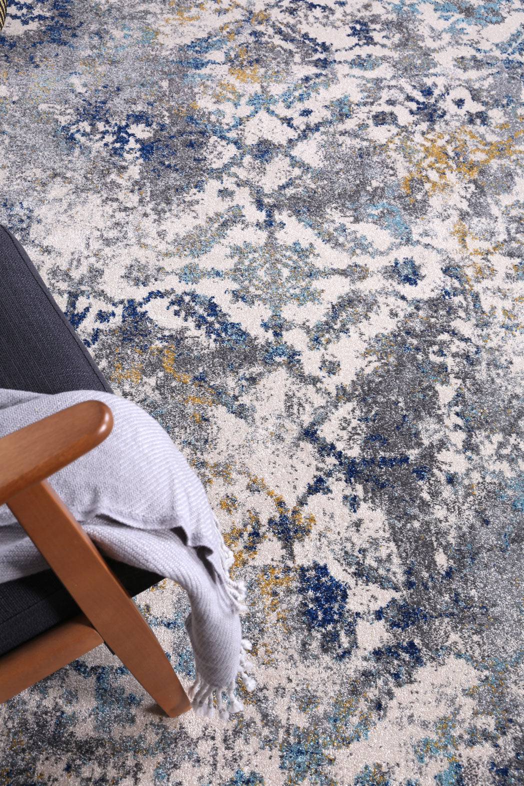 Le Canvas Veda Blue — pile texture