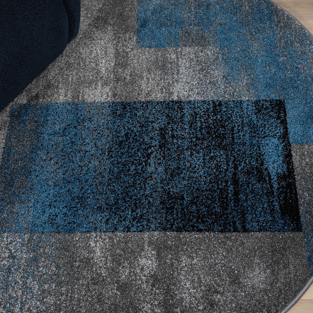 Le Canvas Luca Blue Round — pile texture