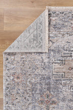 Le Canvas Merrick — Ash rug, showing rug back weave and edge finish