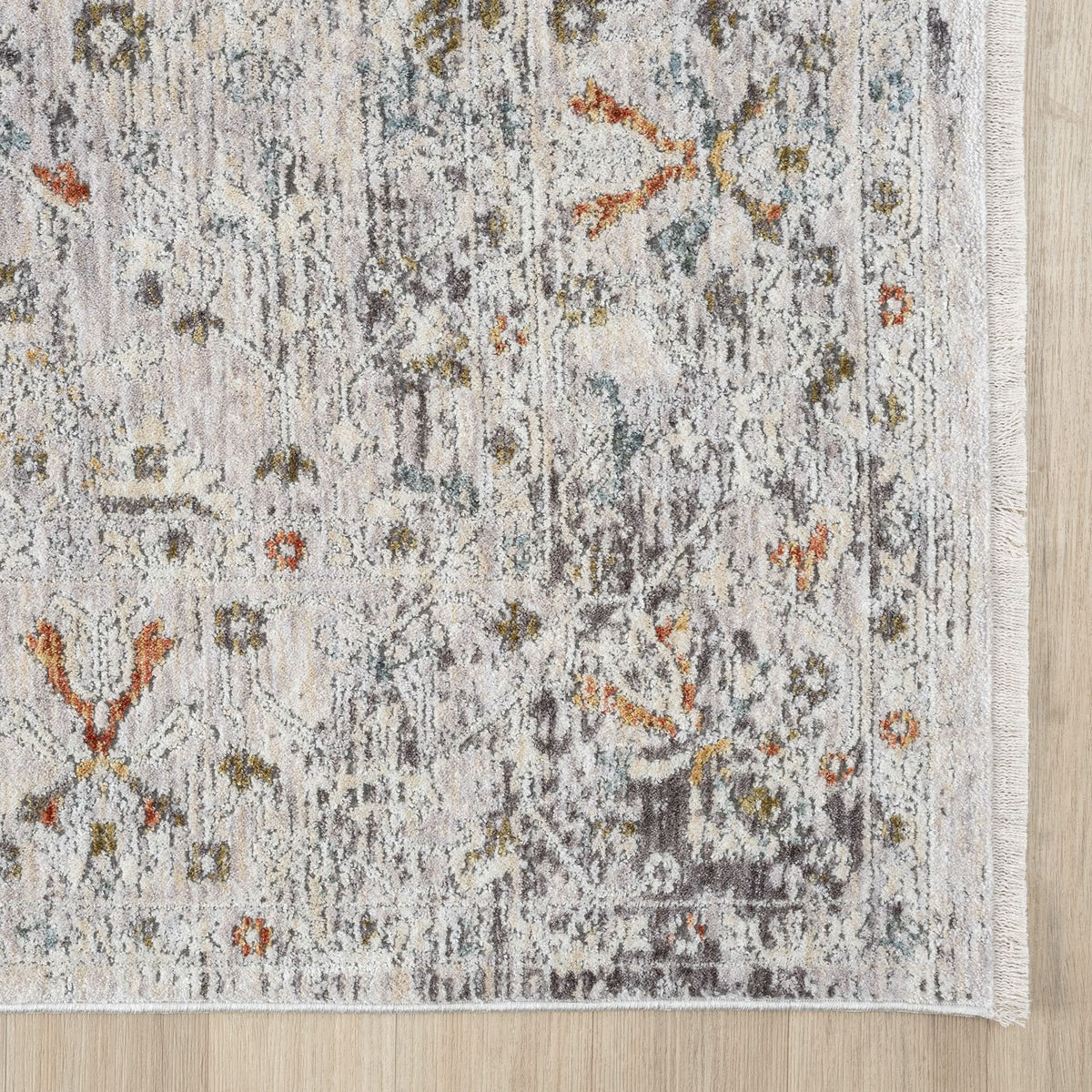 Le Canvas Adelia Ivory — corner and fringe detail