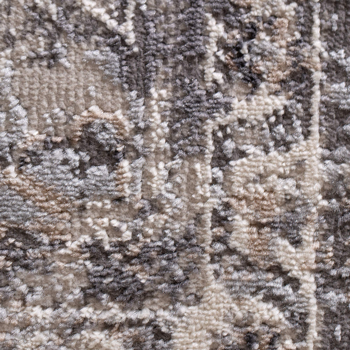 Le Canvas Oriel — Grey rug, pile texture