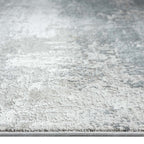 Le Canvas Dacre — Grey rug, construction and pile height
