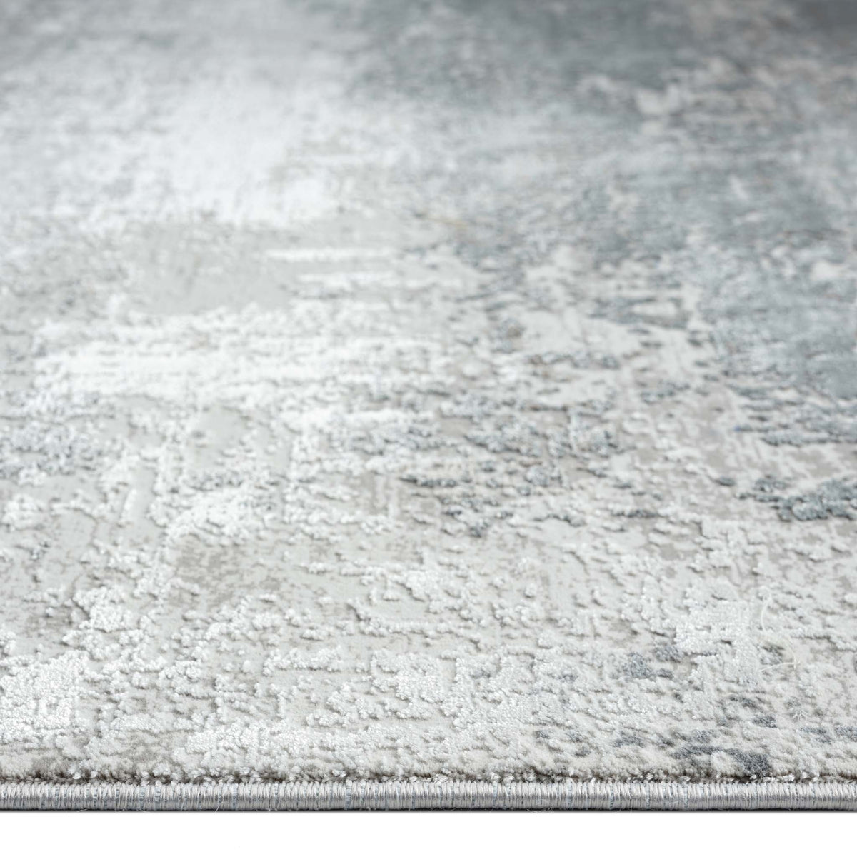 Le Canvas Dacre — Grey rug, construction and pile height