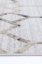 Le Canvas Helia — Cream and taupe rug, pile texture
