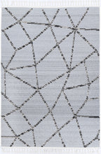 Le Canvas Thorne — Grey and ash rug, top-down view