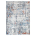 Le Canvas Neris — Grey multi rug, top-down view