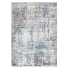Le Canvas Neris — Grey multi rug, top-down view
