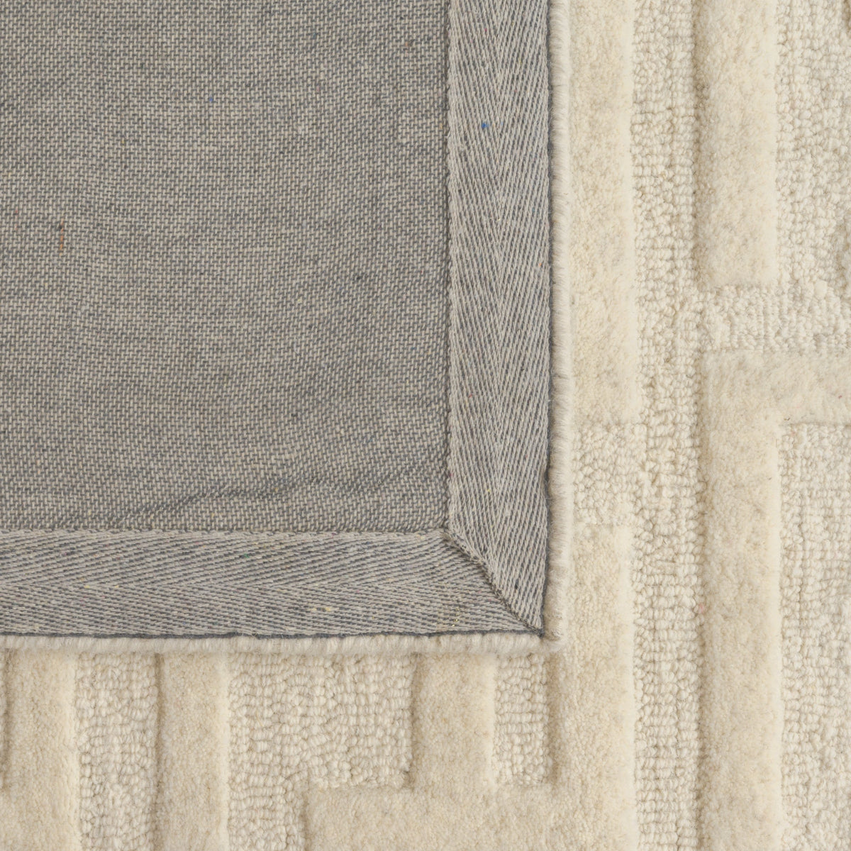 Fabien Monogram Cream — reverse / backing