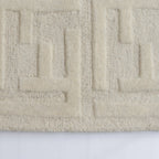 Fabien Monogram Cream — surface detail