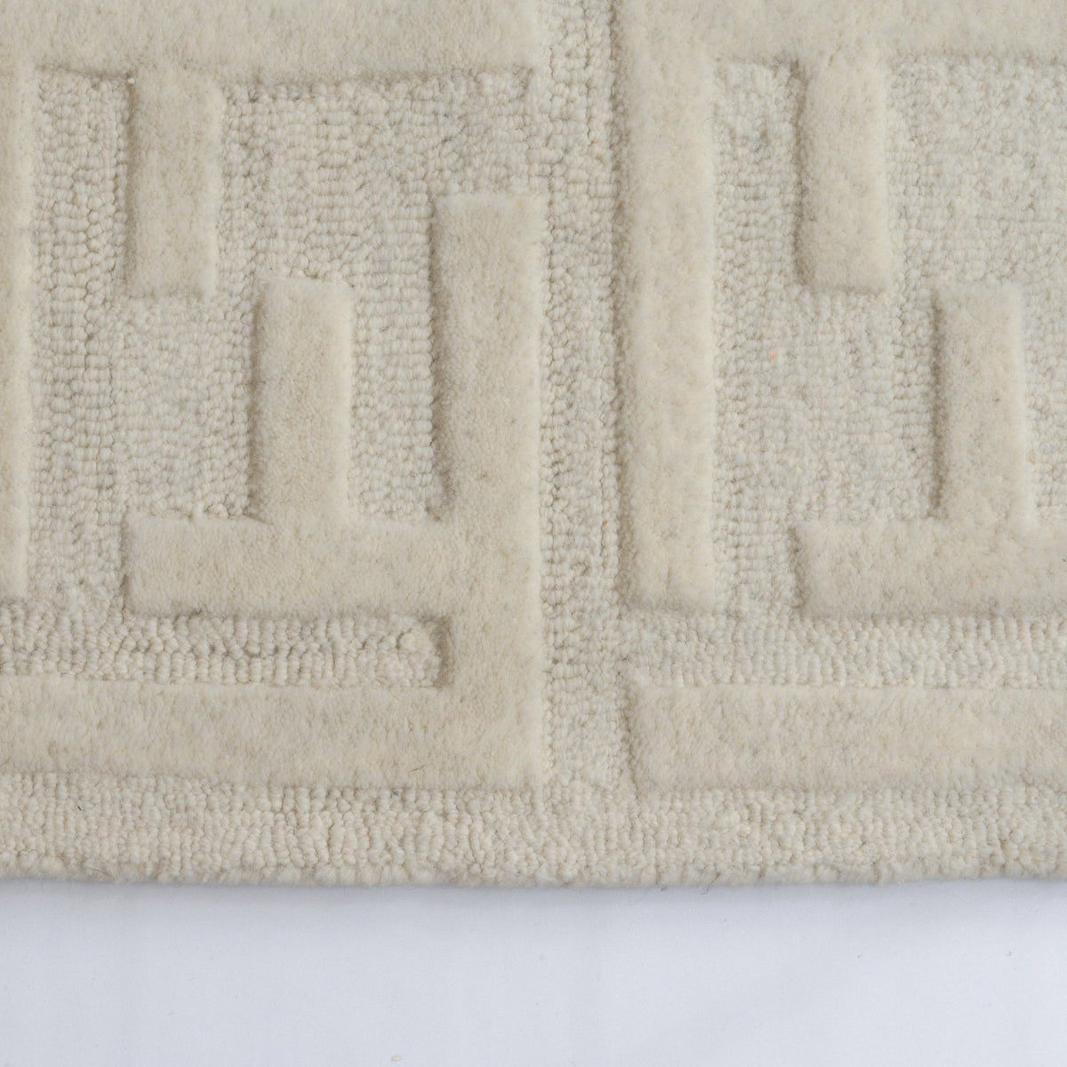 Fabien Monogram Cream — surface detail