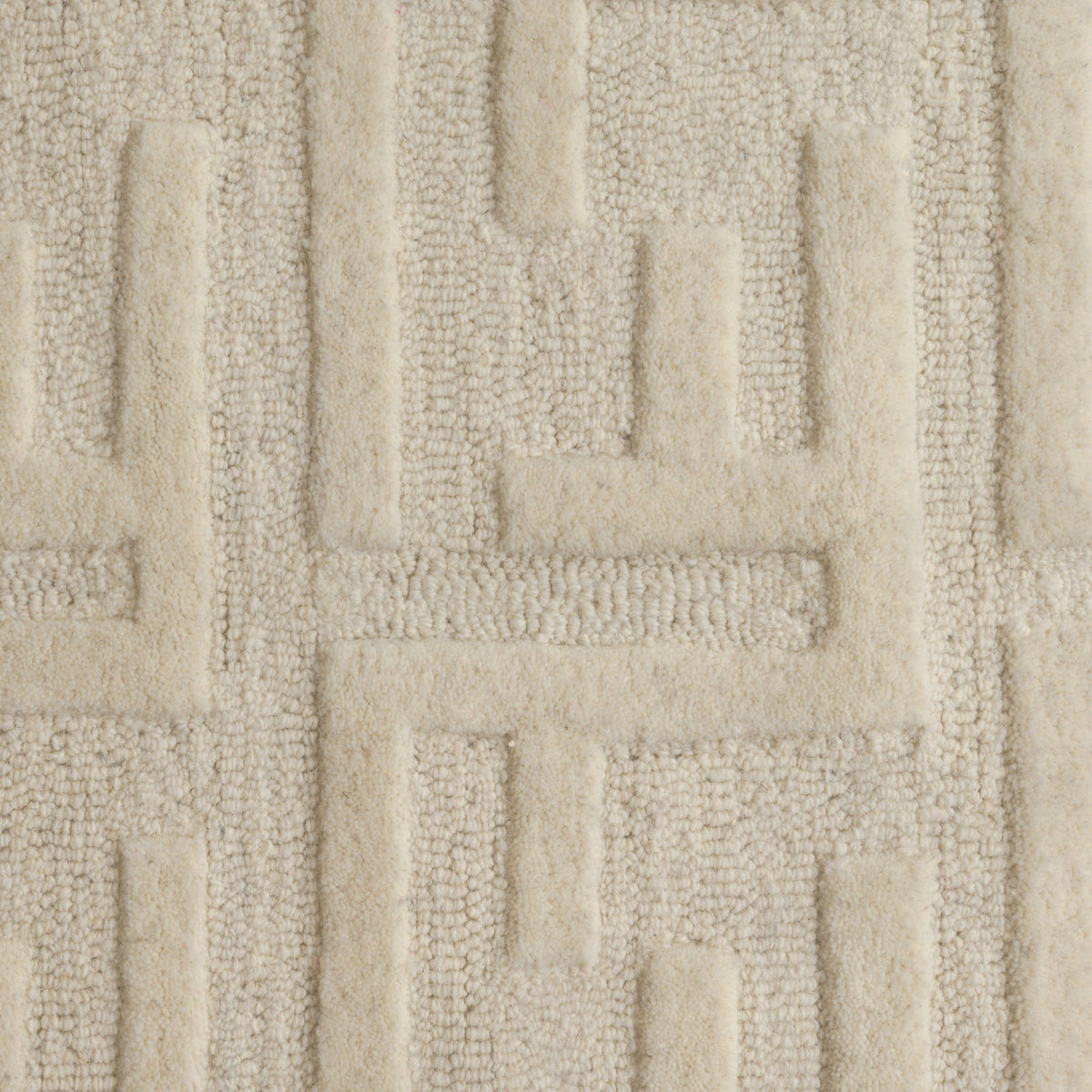 Fabien Monogram Cream — pattern detail