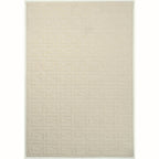 Fabien Monogram Cream — FRONT_ON full rug
