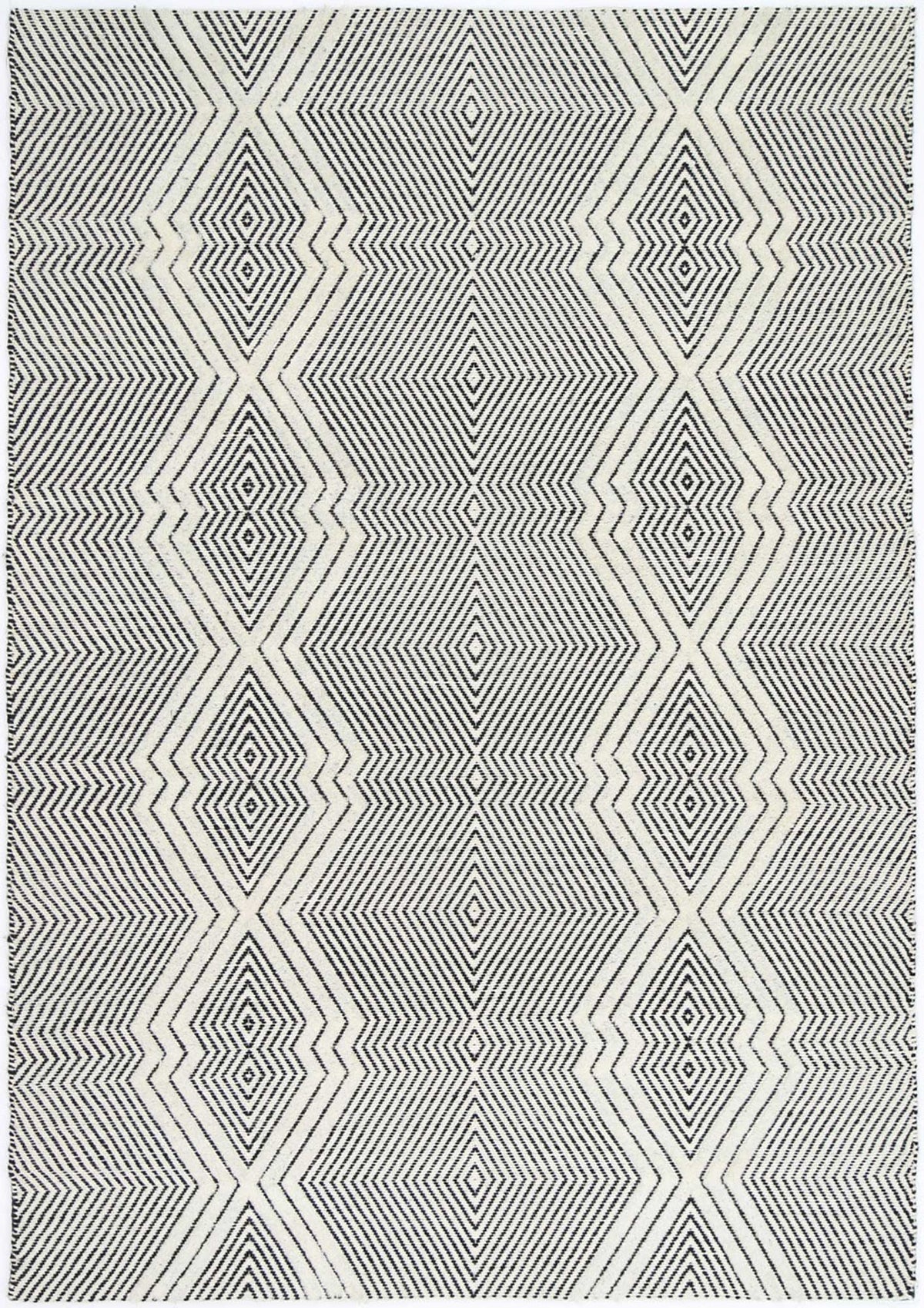 Le Canvas Nila — Ivory rug, top-down view