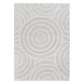 Le Canvas Liora — Light grey rug, top-down view