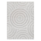 Le Canvas Liora — Light grey rug, top-down view