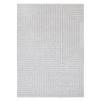 Le Canvas Wren — Light grey rug, top-down view