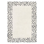 Le Canvas Kova — Cream grey rug, top-down view