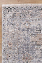 Le Canvas Merrick — Ash rug, corner and fringe detail