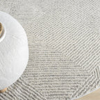 Le Canvas Tova — Sand round rug, pile texture